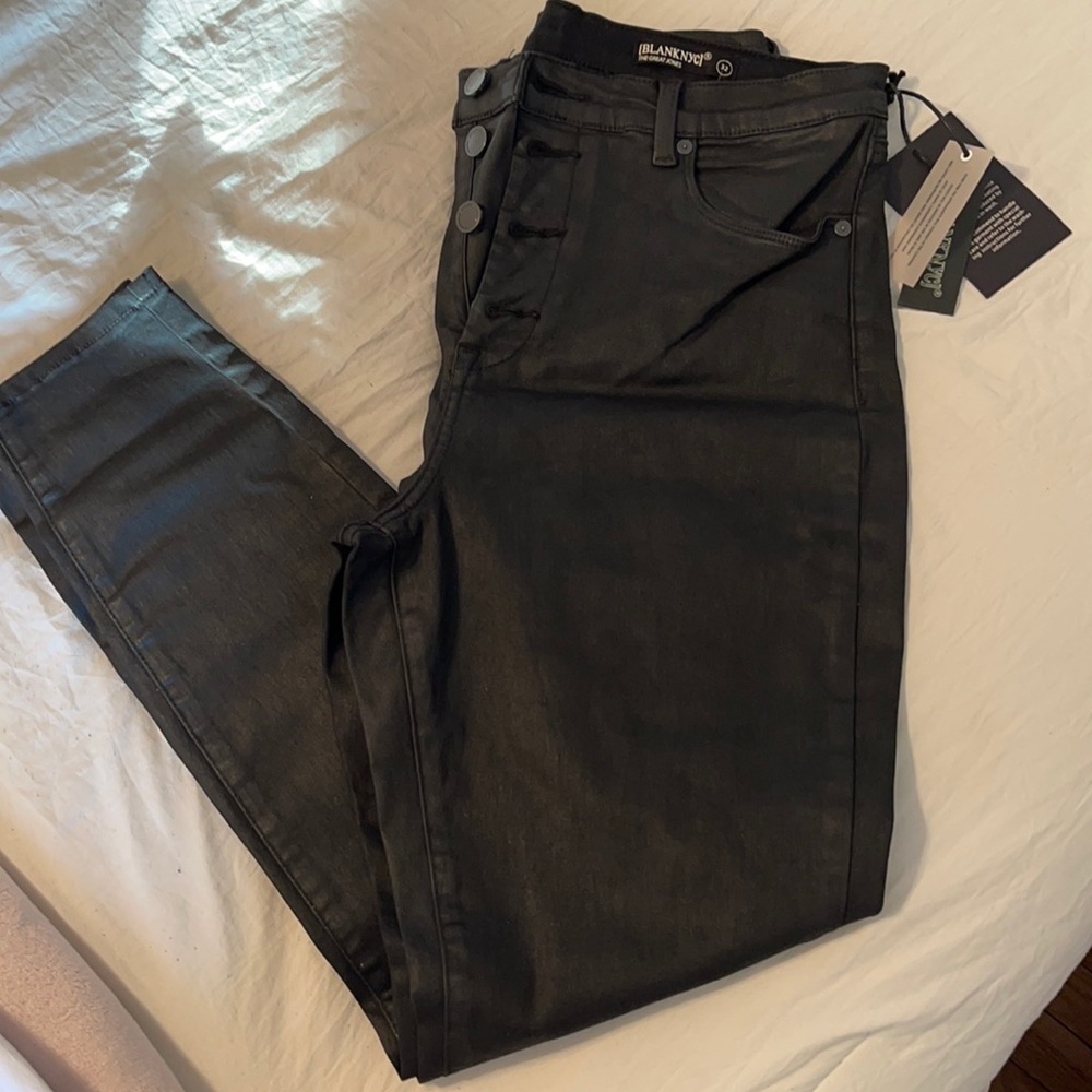 Gloria Skinny High Rise Costed Button Front Jean